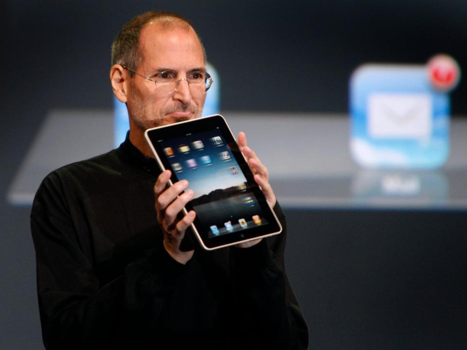 Steve Jobs introduced the first iPad in 2010.