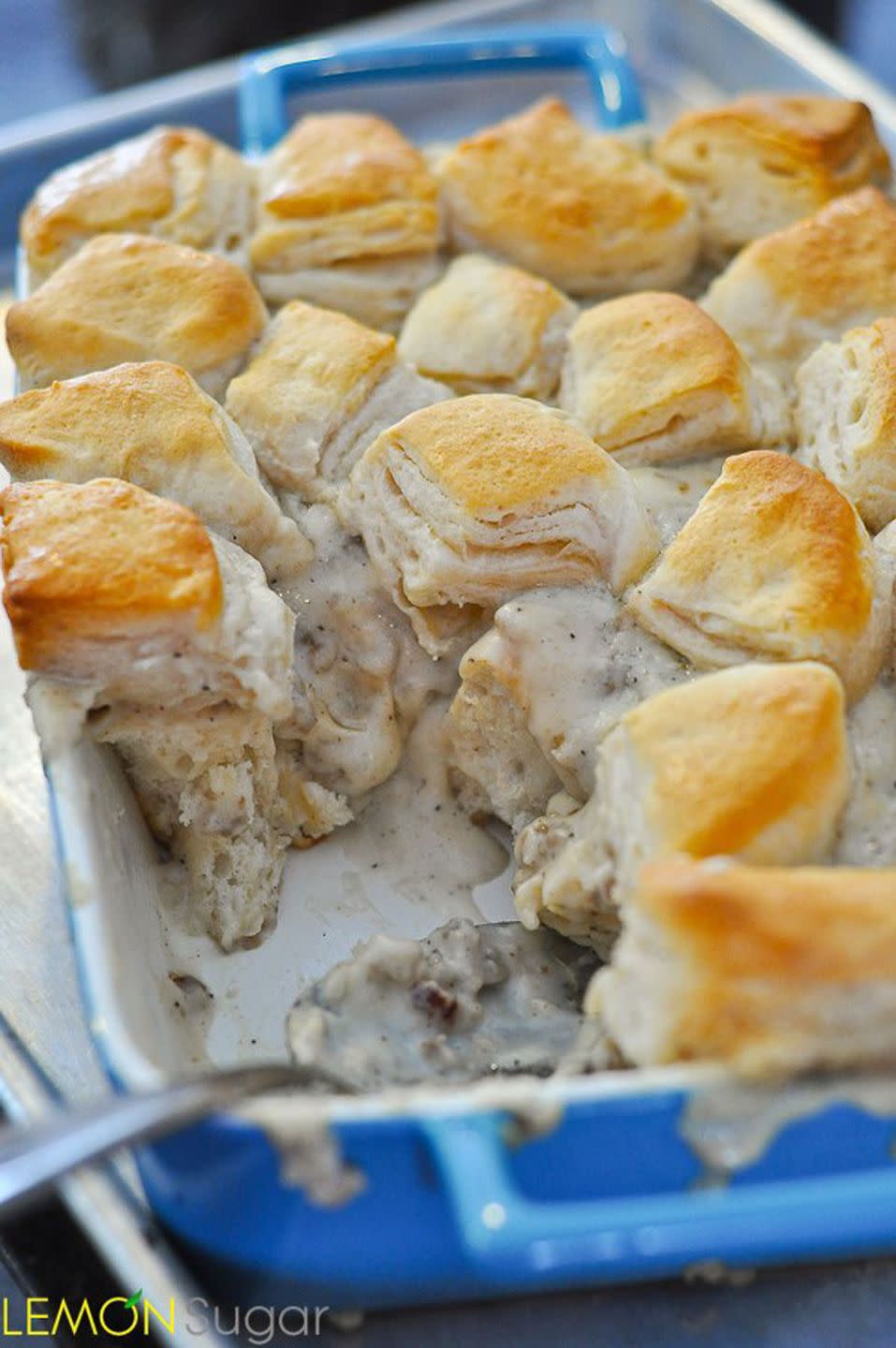 Biscuits and Gravy Casserole