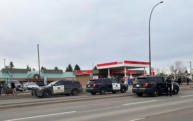 Police say shots were fired in the direction of officers Thursday as they were executing a search warrant at a residence in the east Calgary community of Penbrooke Meadows. (Jo Horwood/CBC - image credit)