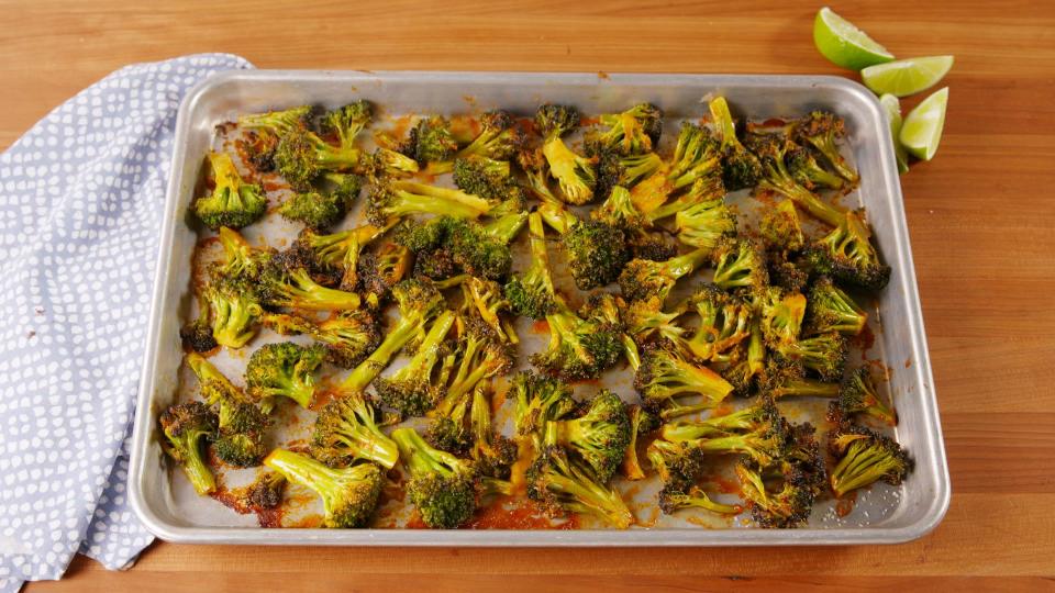 <p>No matter how you <a href="http://www.delish.com/cooking/nutrition/g241/broccoli-recipes/" rel="nofollow noopener" target="_blank" data-ylk="slk:feel about broccoli;elm:context_link;itc:0;sec:content-canvas" class="link ">feel about broccoli</a>, these recipes will open your mind to new ways of eating the green veg, from straight-up veggies on a pan to incorporating it into full-on meals. To keep packing in the vitamin C, try our <a href="http://www.delish.com/cooking/g4549/broccoli-salad/" rel="nofollow noopener" target="_blank" data-ylk="slk:delicious broccoli salads;elm:context_link;itc:0;sec:content-canvas" class="link ">delicious broccoli salads</a> and <a href="http://www.delish.com/cooking/g4556/broccoli-casserole/" rel="nofollow noopener" target="_blank" data-ylk="slk:favorite broccoli casseroles;elm:context_link;itc:0;sec:content-canvas" class="link ">favorite broccoli casseroles</a>!</p>