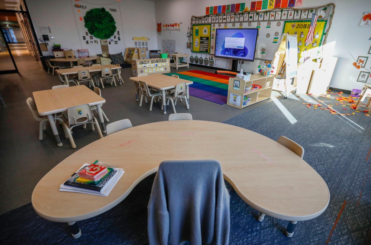 A classroom at Williams Elementary school in Springfield.