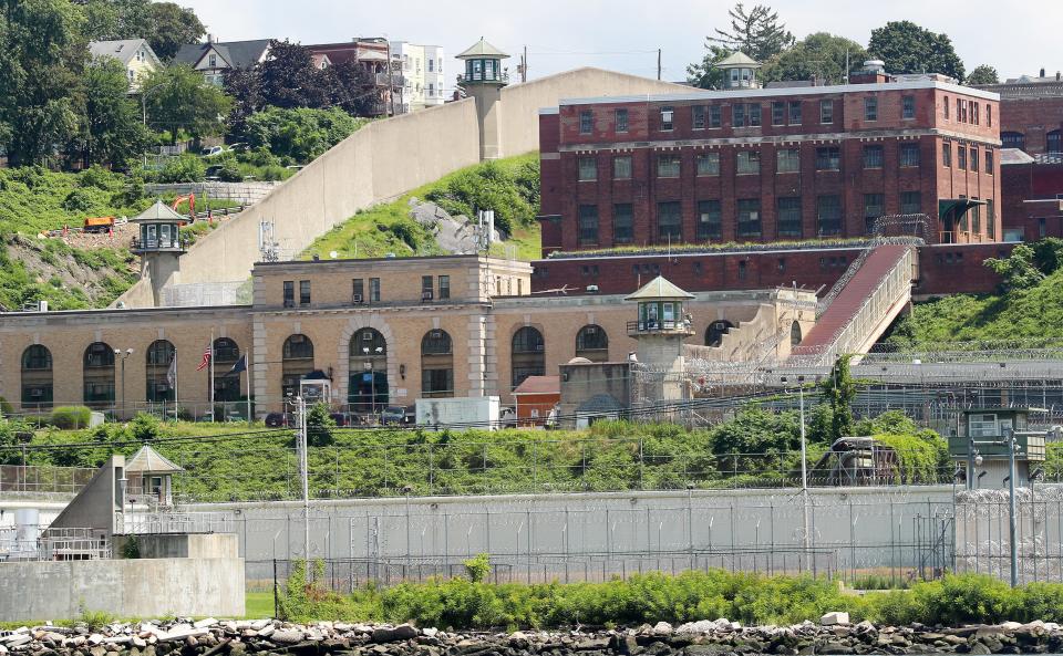 Sing Sing Prison in Ossining as seen from the Hudson River Aug. 13, 2023. 
