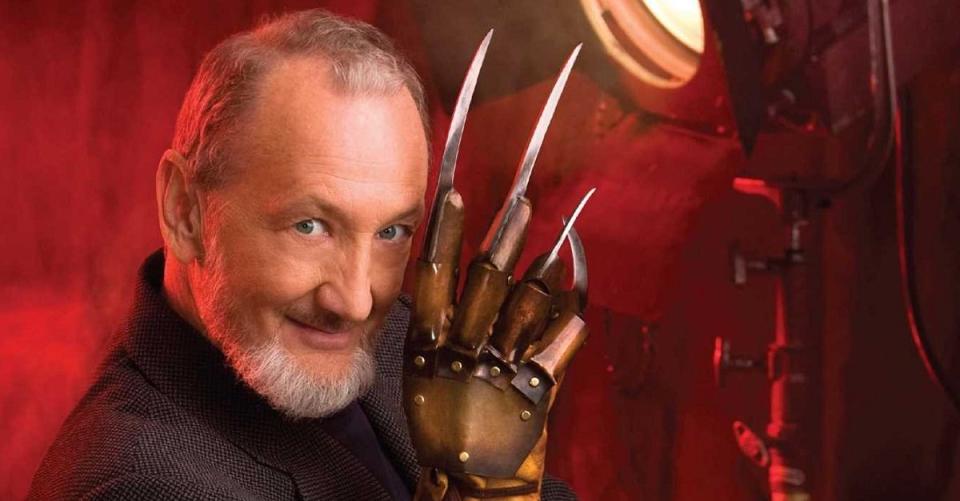 Robert Englund in his cover for his memoir Hollywood Monster.