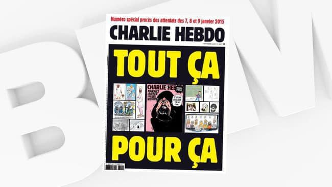 La Une de Charlie Hebdo  - BFM 