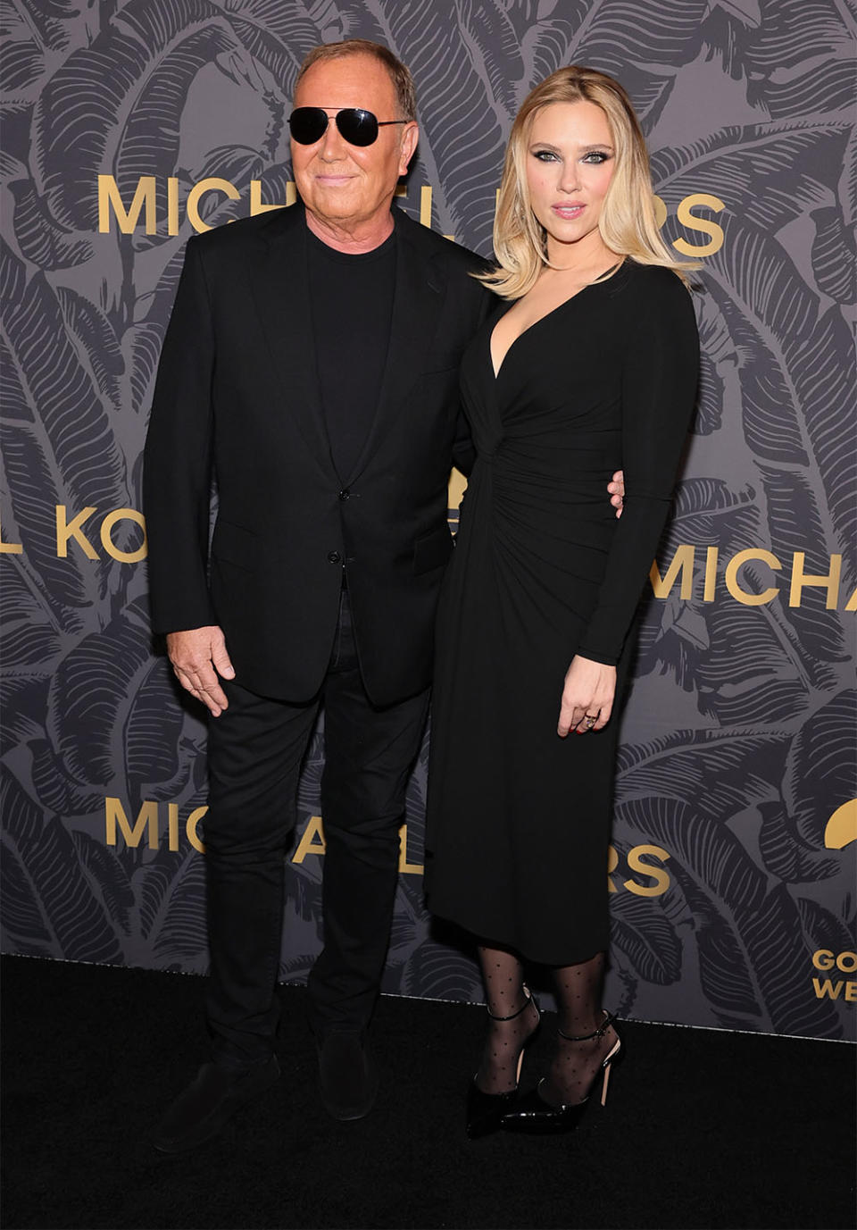 Michael Kors and Scarlett Johansson attend the 2023 God's Love We Deliver Golden Heart Awards at The Glasshouse on October 16, 2023 in New York City.