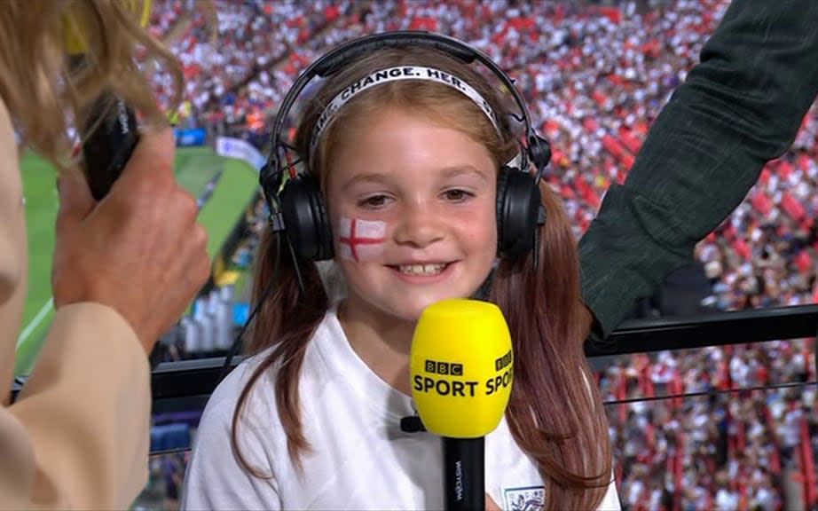 England fan Tess - BBC
