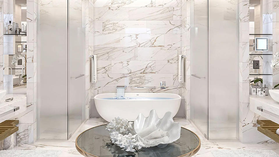 A bathroom. - Credit: Photo: Courtesy The Royal Atlantis Residences