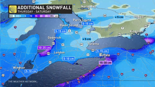 Ontario snow totals