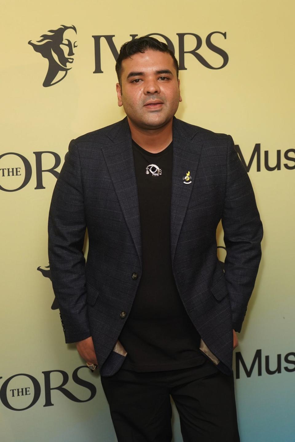 British DJ, record producer Shahid Khan, better known by his stage name Naughty Boy, during the Annual Ivor Novello Songwriting Awards at Grosvenor House in London (PA)