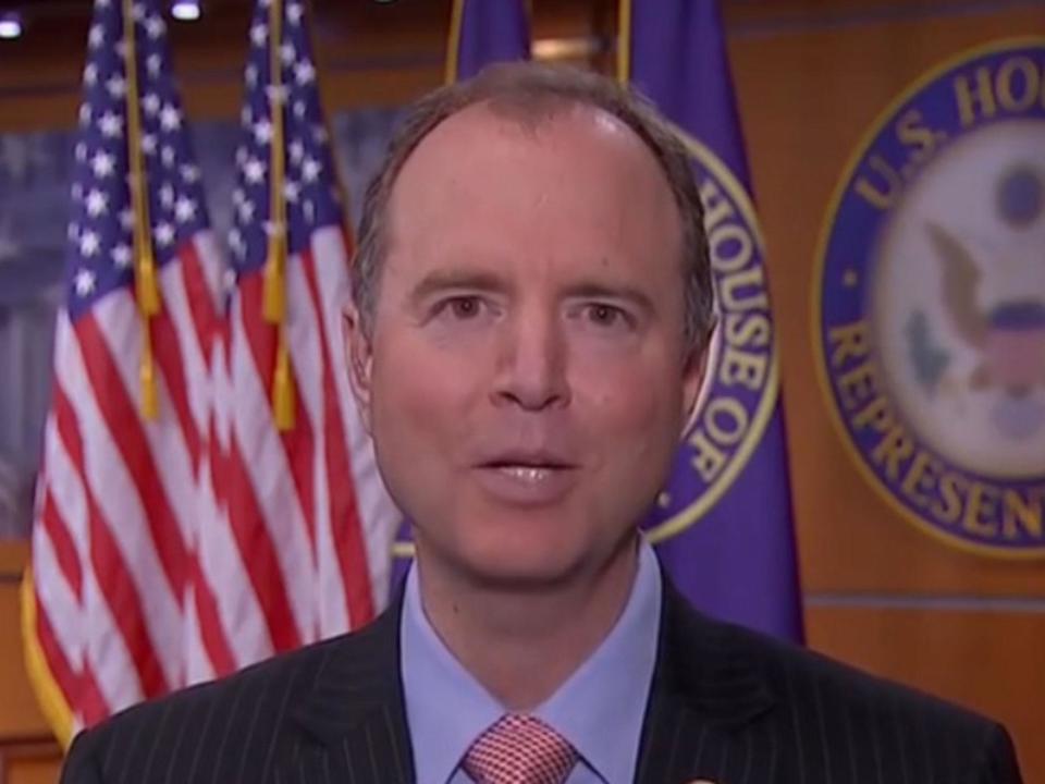 Adam Schiff, who questioned FBI director James Comey in the House of Representatives, said there was 'more than circumstantial evidence now' (MSNBC)