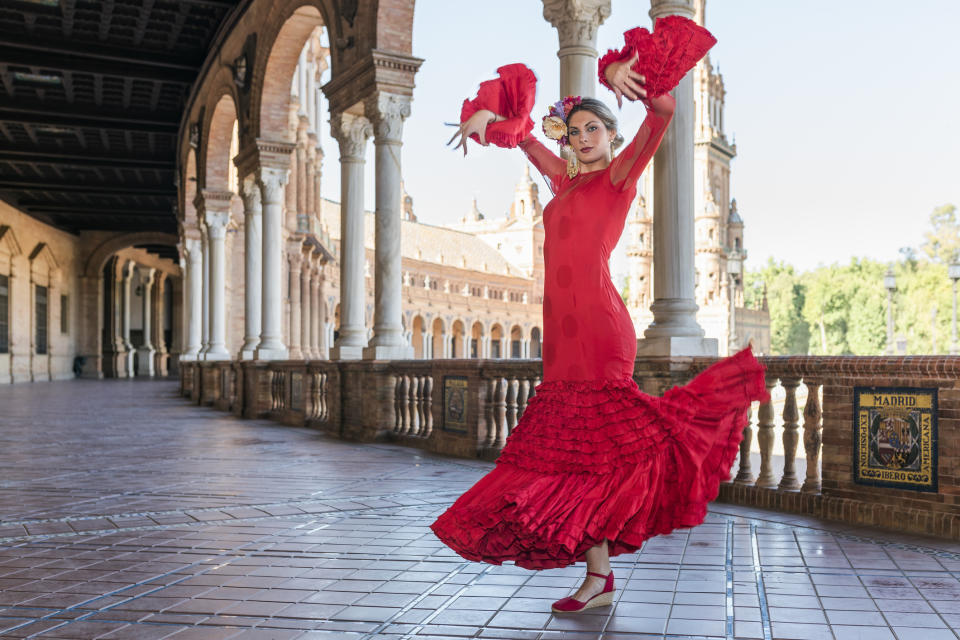 A flamenco dancer