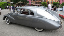 A 1939 Tatra 87, driven from Slovakia for the event