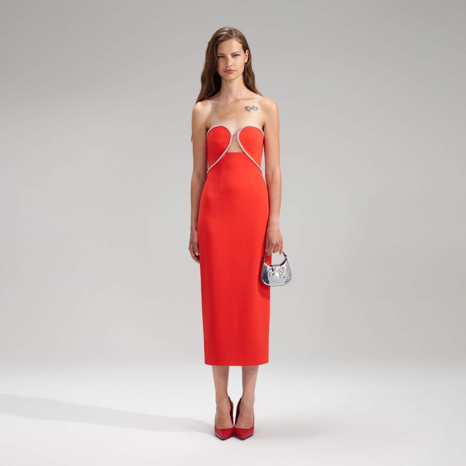 <p><a href="https://www.self-portrait.com/products/red-bandeau-crepe-midi-dress" rel="nofollow noopener" target="_blank" data-ylk="slk:Shop Now;elm:context_link;itc:0;sec:content-canvas" class="link ">Shop Now</a></p><p>Red Bandeau Crepe Midi Dress</p><p>self-portrait.com</p><p>£190.00</p>