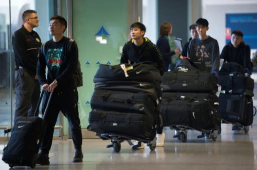 Wuhan Zall, the Chinese football team from the city at the centre of the outbreak, arrived at Malaga's Costa del Sol Airport on January 29