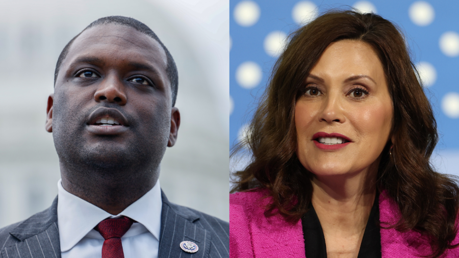 Left to right: Former Congressman Mondaire Jones and Michigan Governor Gretchen Whitmer. (Photo: Getty Images)