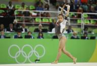 2016 Rio Olympics - Artistic Gymnastics - Final - Women's Floor Final - Rio Olympic Arena - Rio de Janeiro, Brazil - 16/08/2016. Wang Yan (CHN) of China competes. REUTERS/Mike Blake