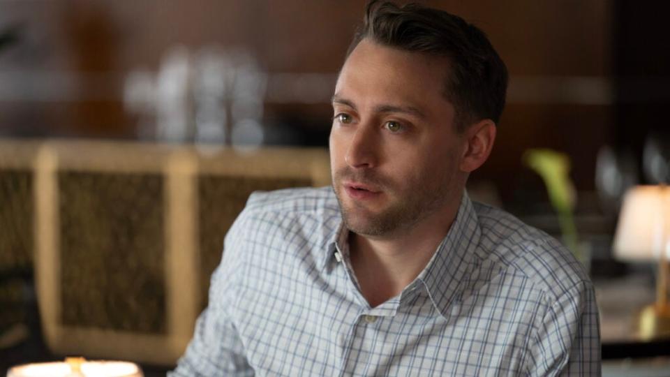 Kieran Culkin in a still from “Succession.”