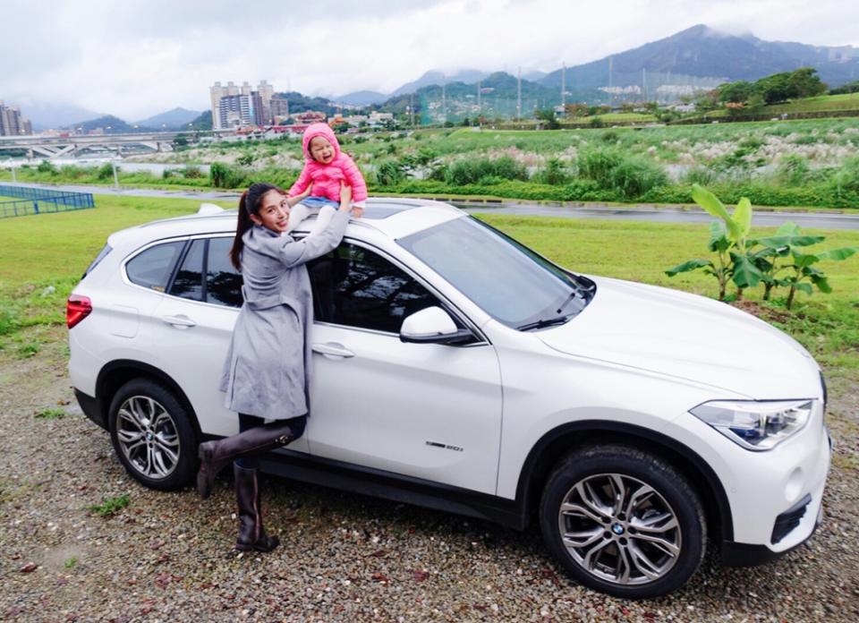 詹乃蓁為母則強，現在已經能載女兒在台北市區的車陣中穿梭自如。