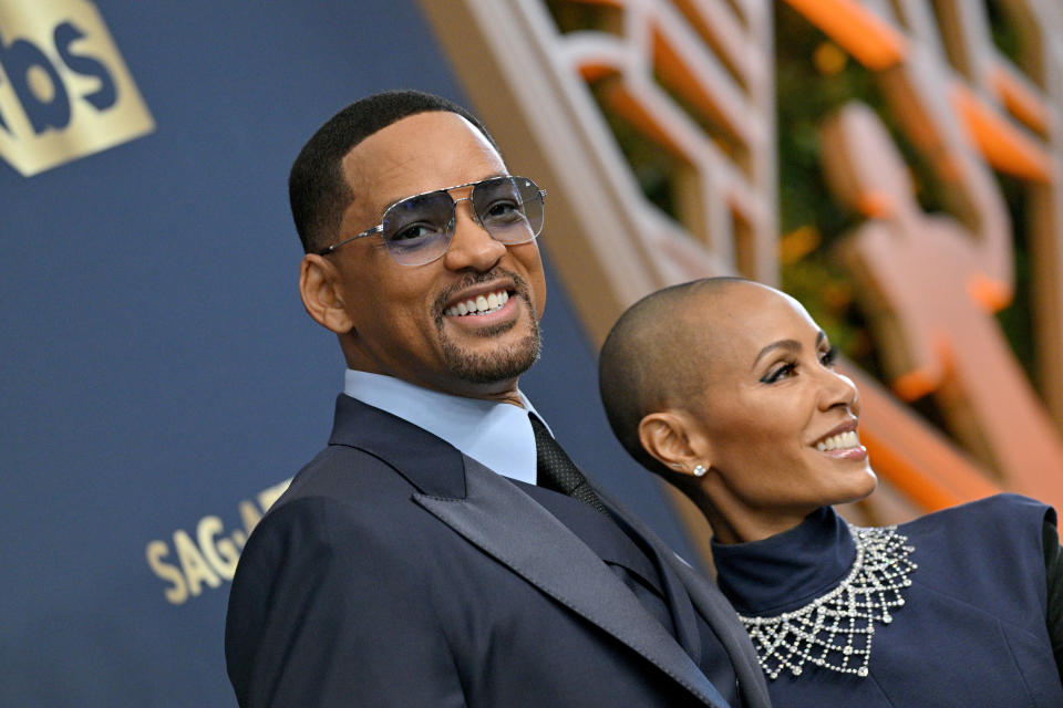 Will and Jada smiling