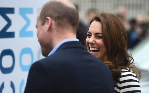 The Duke and Duchess of Cambridge arrive to launch the King's Cup Regatta trophy at the Cutty Sark, London - Credit: Kirsty O'Connor/PA