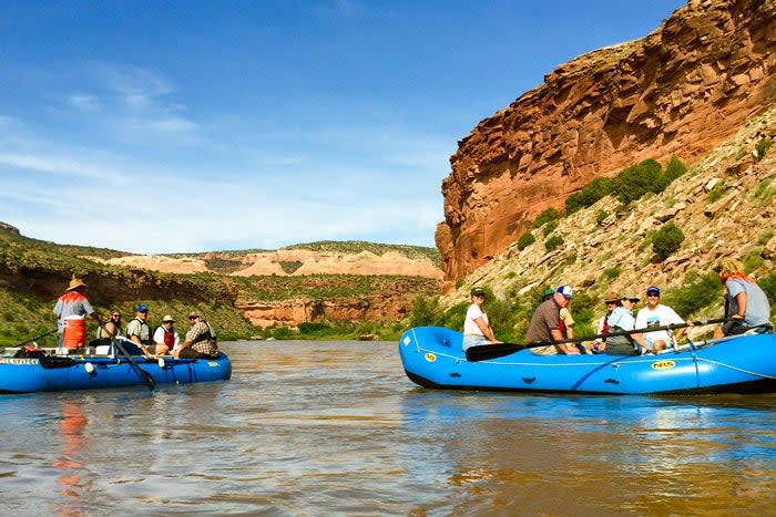 Rafting at Ruby Horsethief near Fruita