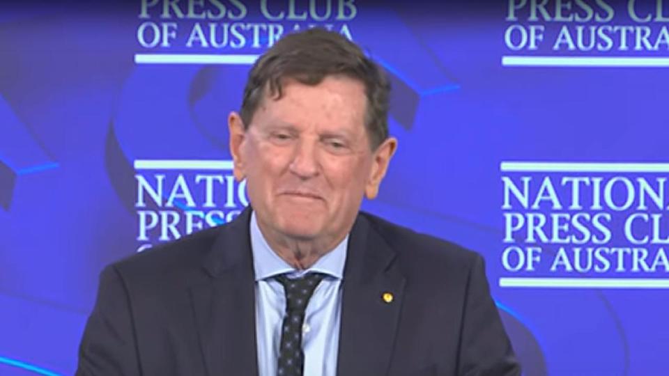 Australia’s former chief justice Robert French addressed the National Press Club eight days before the referendum. Picture: ABC