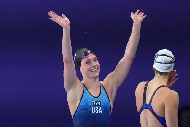 France rallies to beat United States in men's 4x100 swim relay