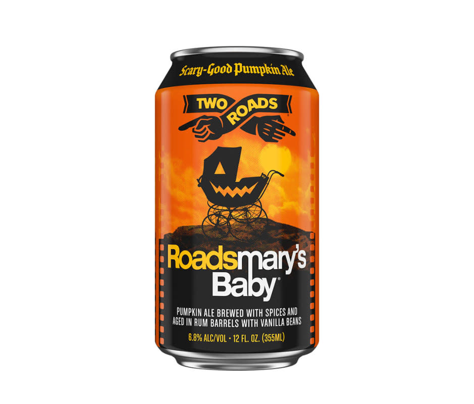 <p>Courtesy Image</p><ul><li><strong>Style</strong>: Pumpkin ale</li><li><p><strong>ABV</strong>: 6.8%</p></li><li><p><strong>Brewery</strong>: Two Roads Brewing Company, Stratford, CT</p></li></ul><p>The Connecticut brewery takes a different path to create this cult favorite pumpkin ale. The spiced beer is aged in rum barrels by <a href="https://tworoadsbrewing.com/beer/roadsmarys-baby/" rel="nofollow noopener" target="_blank" data-ylk="slk:Two Roads;elm:context_link;itc:0;sec:content-canvas" class="link ">Two Roads</a> for a spirited twist that’s not unlike boozy pumpkin pie.</p>