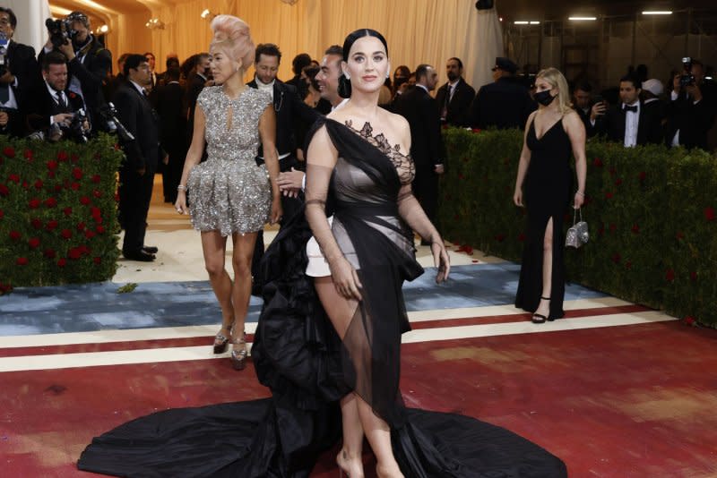 Katy Perry attends the Costume Institute Benefit at the Metropolitan Museum of Art in 2022. File Photo by John Angelillo/UPI