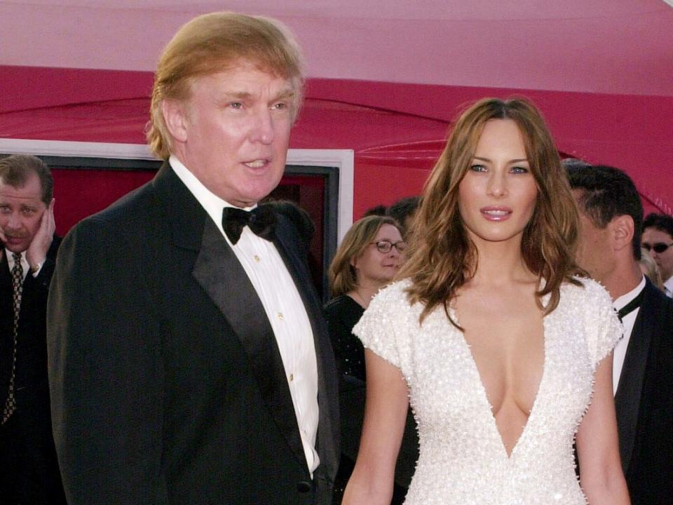 Real estate magnate Donald Trump and model Melania Knauss