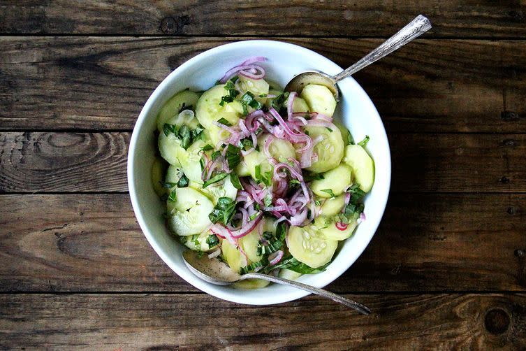 Cucumber and Red Onion Salad