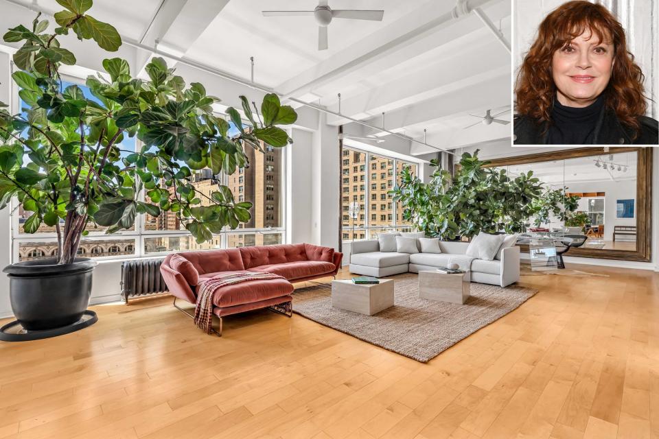 <p>In October, PEOPLE confirmed that the <i>Thelma & Louise</i> star, 74, had sold her pre-war duplex, located in the Chelsea neighborhood of Manhattan, for $7.9 million. The 6,061-square-foot space, which takes up the seventh and eighth floors of a co-op apartment building, was Sarandon's family home for 30 years.</p> <p>The actress purchased the home with her then-partner, actor Tim Robbins, back in 1991, and took full ownership of it upon their split in 2011, the <a href="https://www.wsj.com/articles/susan-sarandon-lists-longtime-manhattan-home-for-7-9-million-11595428257" rel="nofollow noopener" target="_blank" data-ylk="slk:Wall Street Journal;elm:context_link;itc:0;sec:content-canvas" class="link "><i>Wall Street Journal</i></a> reported.</p> <p>The exes share two sons — Jack, 31, and Miles, 28 — and Sarandon has daughter Eva, 35, from a previous relationship. All three kids grew up in the six-bedroom, five-and-a-half-bathroom home, and now that they have moved out Sarandon told <i>WSJ </i>it is simply too large for her needs.</p> <p><a href="https://people.com/home/see-inside-susan-sarandons-8m-nyc-apartment-featuring-an-awards-filled-bathroom-on-sale-now/" rel="nofollow noopener" target="_blank" data-ylk="slk:See more photos of Susan Sarandon's home.;elm:context_link;itc:0;sec:content-canvas" class="link ">See more photos of Susan Sarandon's home. </a></p>