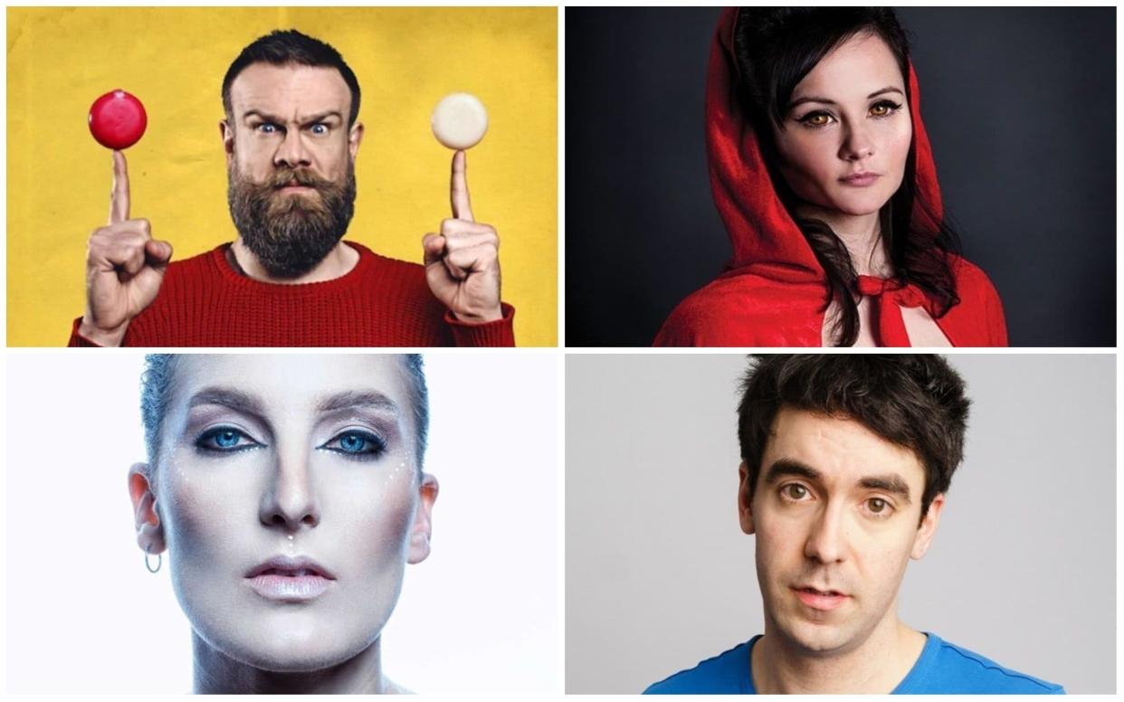 Clockwise from top left: Olaf Falafel, Rachel Fairburn, Adam Hess, Alice Fraser