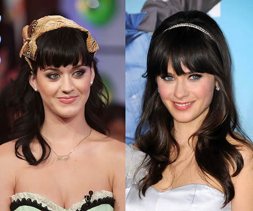 Katy Perry and Zooey Deschanel