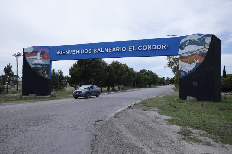 La entrada al balneario