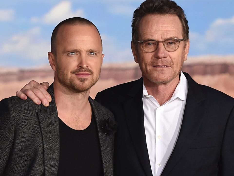 aaron paul bryan cranston el camino premiere