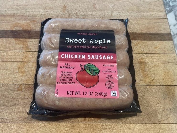 Trader Joe's sweet-apple chicken sausage