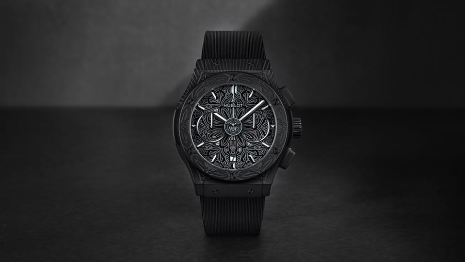 Hublot Classic Fusion Aerofusion Chronograph All Black Shepard Fairey  dial