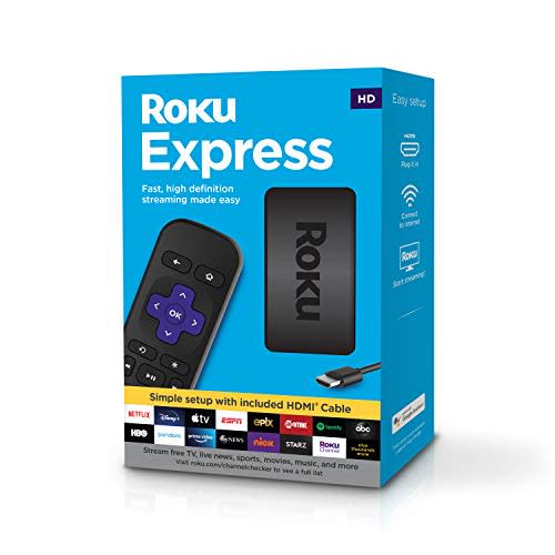 Roku Express | HD Streaming Media Player with High Speed HDMI Cable and Simple Remote