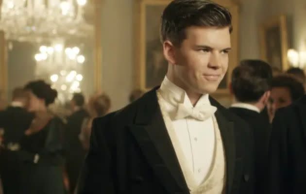 Luke Newton in Mr Selfridge