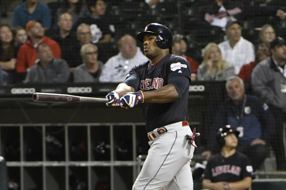 Yasiel Puig。（AP Photo/David Banks）