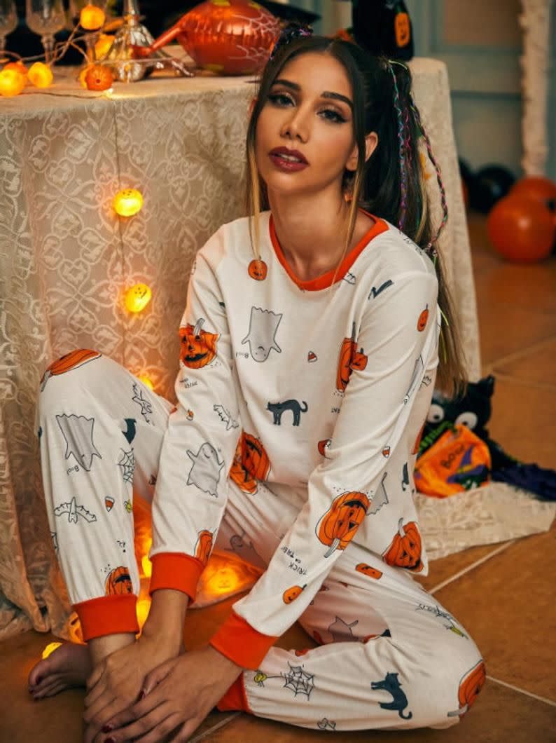 7) Women's Halloween Pajama Set
