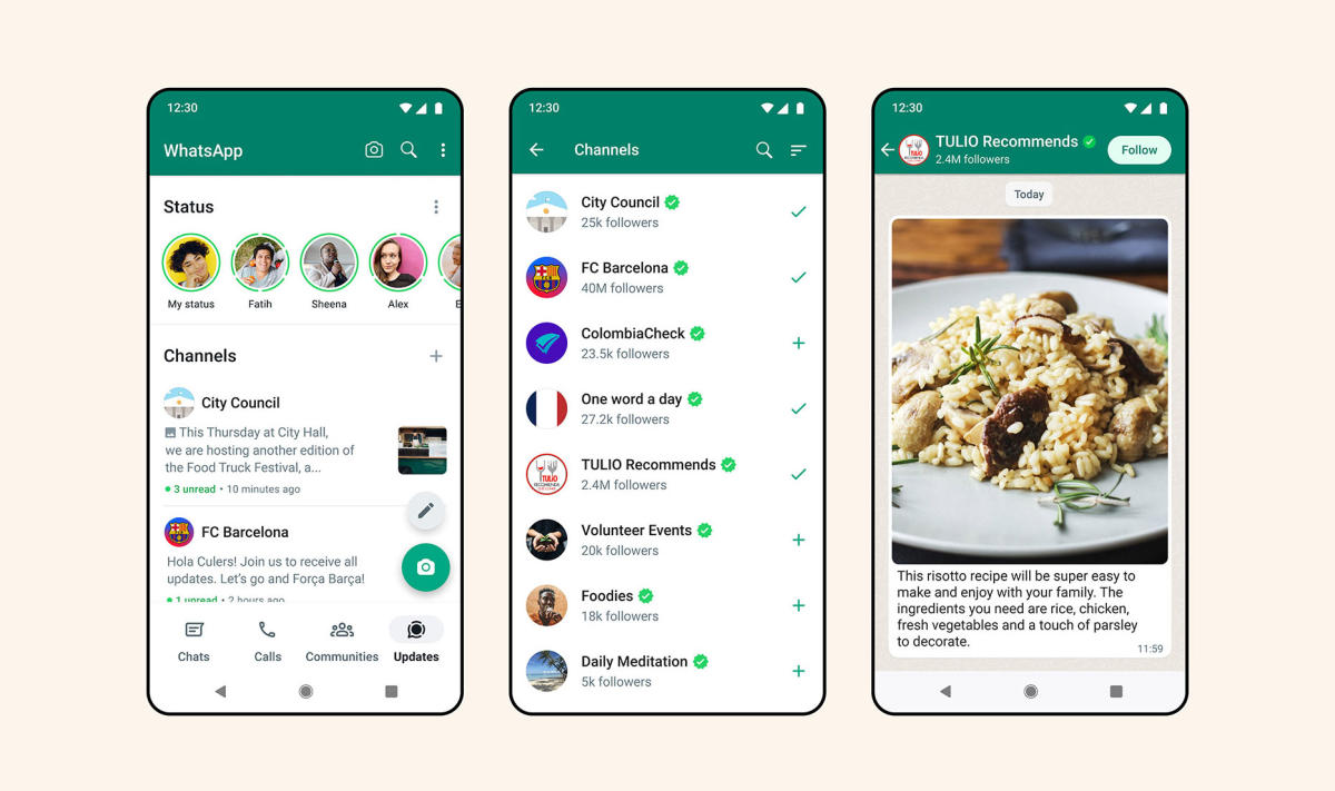 WhatsApp's new Channels feature lets accounts send one-way updates to followers - engadget.com