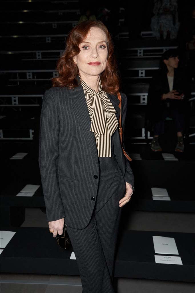 Isabelle Huppert au défilé Céline