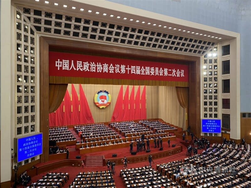 中國全國政協會議10日通過「政治決議」涉台部分重申「共同推進祖國和平統一進程」，決議獲全票通過。（中央社）