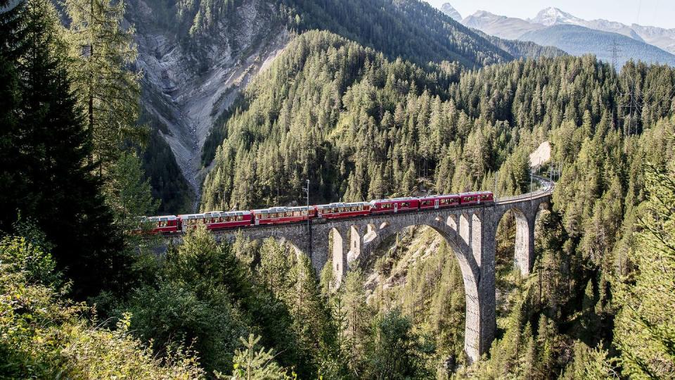 rhaetische bahn bernina express davos