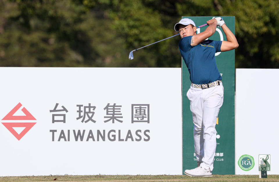 第一回合李玠柏以70桿(-2)暫並列第二。(TPGA_林聖凱攝)