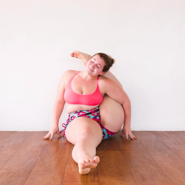 All Hail This Plus-Size Yogi, Who's Slamming Body Myths One