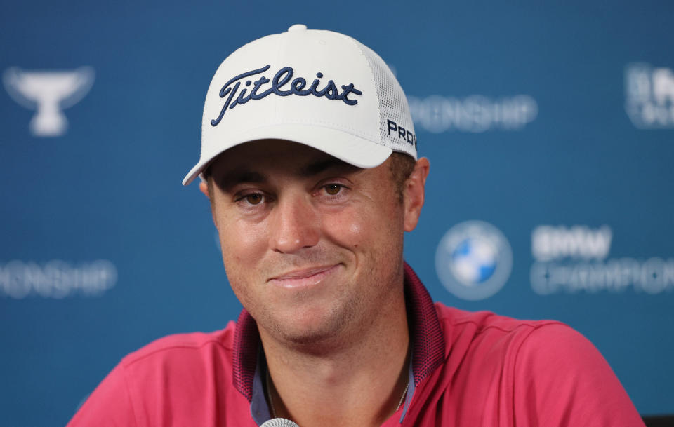 Justin Thomas is keeping his silence on the PGA Tour players' meeting. (Andy Lyons/Getty Images)