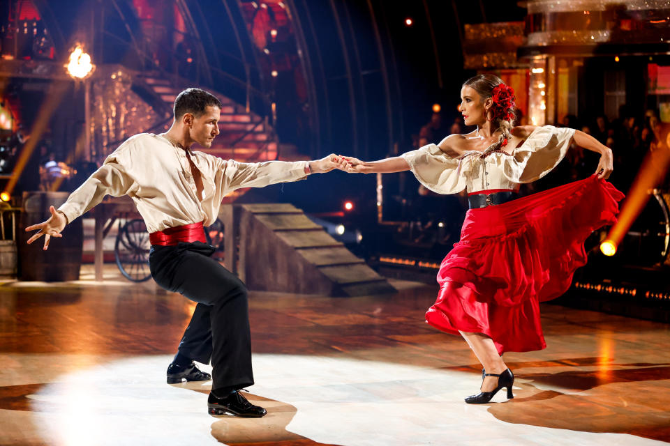 Helen Skelton appeared empowered as she danced the Paso Doble. (BBC)